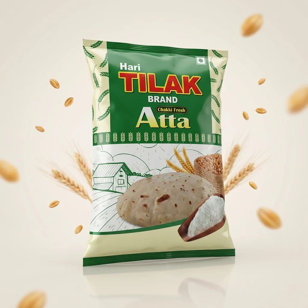 Hari Tilak Premium Chakki Atta 5kg Retail Pack Datrad